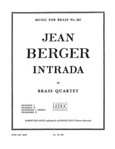 BERGER A.-Intrada für Blechbläserquartett (Partitur/Stimmen)
