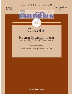 BACH J.S.-Gavota para Contrabajo y Piano (Zimmermann) (Inc.CD)