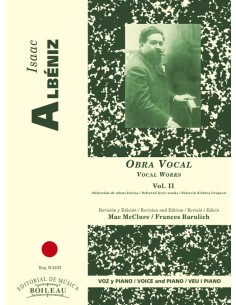 ALBENIZ I.-Integral de Canciones Vol.2: Inglesas para Canto y Piano