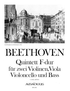 BEETHOVEN L.V.-Quinteto Op. 17 en Fa Mayor para 2 Violines, Viola, Violoncello y Contrabajo (Partes)