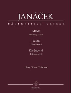 JANACEK L.-Mladi (Suite) para Flauta,Oboe,Clarinete,Clarinete Bajo,Trompa y Fagot (Urtext) (Partes)