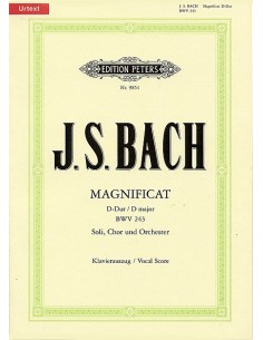 BACH J.S.-Magnificat en Re Mayor (BWV:243) para Canto y Piano (Urtext) (Schulze/Muntschick)