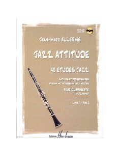 ALLERME-Jazz Attitude Vol.2 (40 Estudios de Jazz) para Clarinete (Inc.CD)
