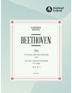 BEETHOVEN L.V.-Trio Op.  9 nº 1 en Sol Mayor para Violin, Viola y Violoncello (Partes)