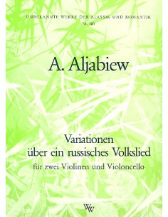ALJABIEW A.-Variaciones sobre una Cancion Popular Rusa para 2 Violines y Violoncello (Partes)
