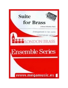 BACH J.S.-Suite para 10 Instrumentos de Viento Metal (Partitura y Partes) (Mowat)