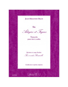 BACH J.S.-Adagios y Fugas (6) para Trio de Cuerda (Partitura y Partes)