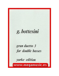 BOTTESINI P.-Gran Dueto nº 3 para 2 Contrabajos