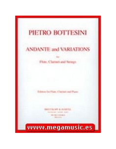 BOTTESINI P.-Andante y Variaciones para Flauta, Clarinete y Piano (Newhill)