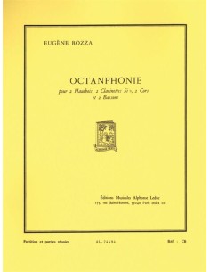 BOZZA E.-Octanphonie para 2 Oboes, 2 Clarinetes, 2 Trompas y 2 Fagotes (Partitura/Partes)