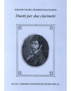 BACKOFEN J.G.H.-Duets for 2 Clarinets (Eichstadler)