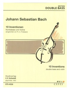 BACH J.S.-Invenciones (BWV:722/801) para Contrabajo y Violin