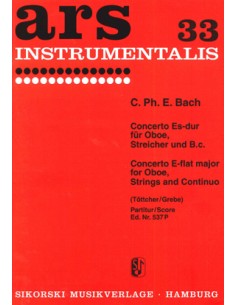 BACH C.P.E.-Concierto en Mib Mayor para Oboe, Cuerdas y B.C. (Partes)