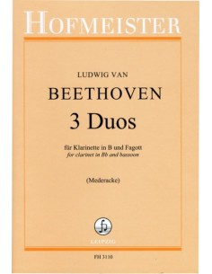 BEETHOVEN L.V.-Duos (3) para Clarinete y Fagot (Mederacke)