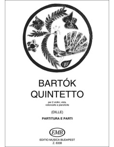 BARTOK B.-Quinteto para 2 Violines, Viola, Violoncello y Piano (Partitura y Partes) (Dille)