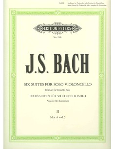 BACH J.S.-Suites (6) (Originales para Violoncello) 2º (nº 4 y 5) para Contrabajo (Sterling)