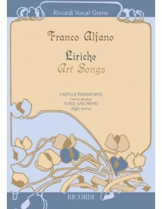 ALFANO F.-Liriche (Art Songs) para Voz Aguda y Piano