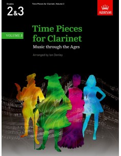 ABRSM-Time Pieces 2º: Grades 2/3 para Clarinete y Piano (Denley)