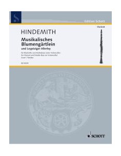 HINDEMITH P.-Musikalisches Blumengartlein (1927) para Clarinete y Contrabajo