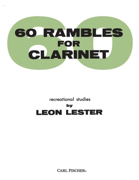 LESTER L.-Rambles (60) pour clarinette