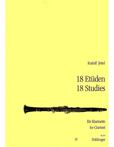 JETTEL R.-Studies (18) pour clarinette