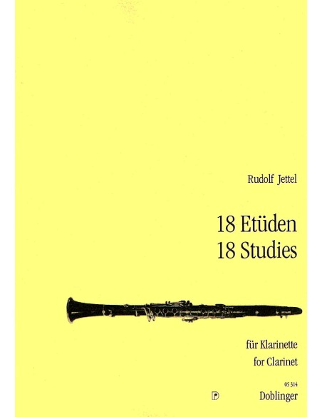 JETTEL R.-Studies (18) pour clarinette