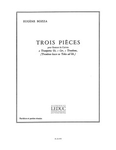 BOZZA E.-Pieces (3) for Brass Quartet (Score/Parts)