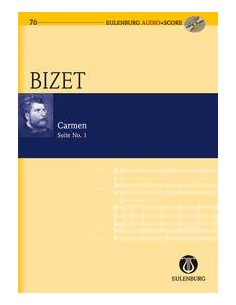 BIZET G.-Suite nº 1 de "Carmen" para Orquesta (Partitura Bolsillo) (Inc.CD)