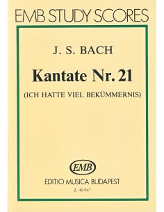 BACH J.S.-Cantata nº  21 "Ich Hatte Viel Bekummernis" para Coro y Orquesta (PB) (Darvas)