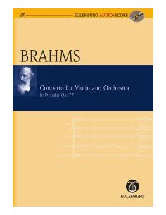 BRAHMS J.-Concierto Op. 77 en Re Mayor para Violin y Orquesta (Partitura Bolsillo) (Inc.CD)