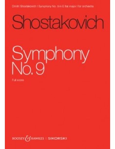 SHOSTAKOVICH D.-Sinfonia nº  9 en Mib Mayor Op.70 para Orquesta (PB)