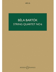 BARTOK B.-String Quartet No. 6 (PB)