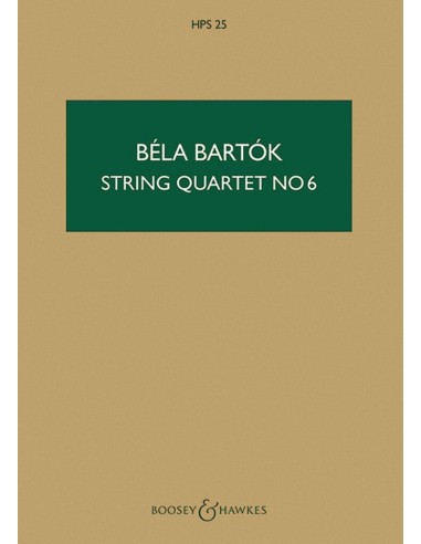 BARTOK B.-Quartetto d'archi n. 6 (PB)