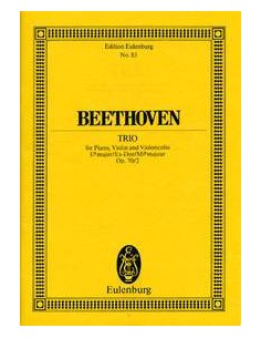 BEETHOVEN L.V.-Trio Op. 70 nº 2 en Mib Mayor para Violin, Violoncello y Piano (PB)