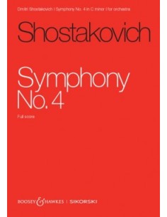 SHOSTAKOVICH D.-Sinfonia nº  4 en Do menor Op.43 para Orquesta (PB)