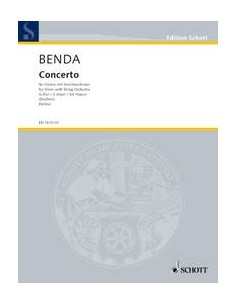 BENDA-Concierto en Sol Mayor para Violin y Orquesta de Cuerda (Partitura Director)