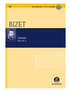 BIZET G.-Suite nº 2 de "Carmen" para Orquesta (Partitura Bolsillo) (Inc.CD)