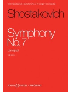 SHOSTAKOVICH D.-Sinfonia nº  7 en Do Mayor Op.60 "Leningrado" para Orquesta (PB)
