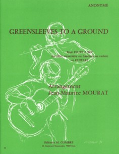 ANONIMO-Greensleeves to a Ground para Flauta (Oboe) y Guitarra (Mourat)