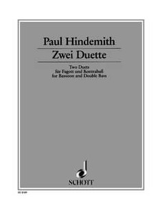 HINDEMITH P.-Duetos (2) (1927) para Fagot y Contrabajo