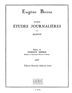 BOZZA E.-Estudios (15) Diarios Op.64 para Fagot