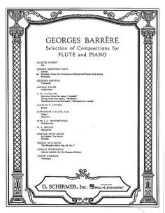 BACH J.S.-Bourree de la Suite para Orquesta en Si menor para Flauta y Piano (Barrere)