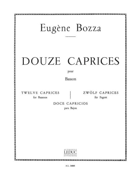 BOZZA E.-Caprices (12) für Fagott