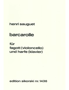SAUGUET H.-Barcarolle para Fagot (Violoncello) y Arpa (Piano)