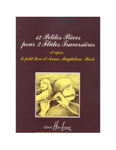 BACH J.S.-Album para Ana Magdalena (12 Piezas) para 2 Flautas (Nerini)