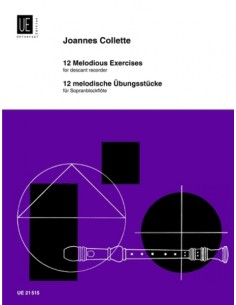 COLLETTE J.-Studi Melodici (12) per flauto dolce soprano