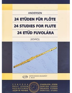 ANDERSEN J.-Grandes Estudios (24) Op.15 para Flauta (Kovacs)
