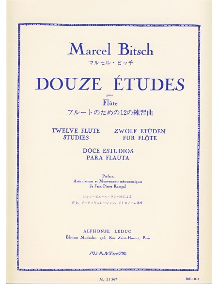 BITSCH M.-Studi (12) per flauto