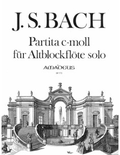 BACH J.S.-Partita en Do menor (BWV:1013) para Flauta de Pico Alto (Nitz)