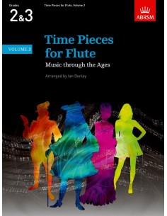 ABRSM-Time Pieces 2º: Grades 2/3 para Flauta y Piano (Inc.CD) (Denley)
